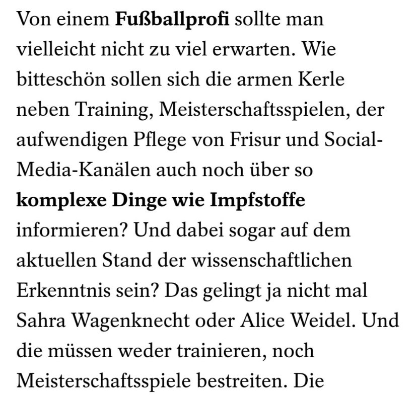 Schön, dass Joshua Kimmich sich nun doch noch impfen lassen will. Ich habe vollstes Verständnis für ihn: