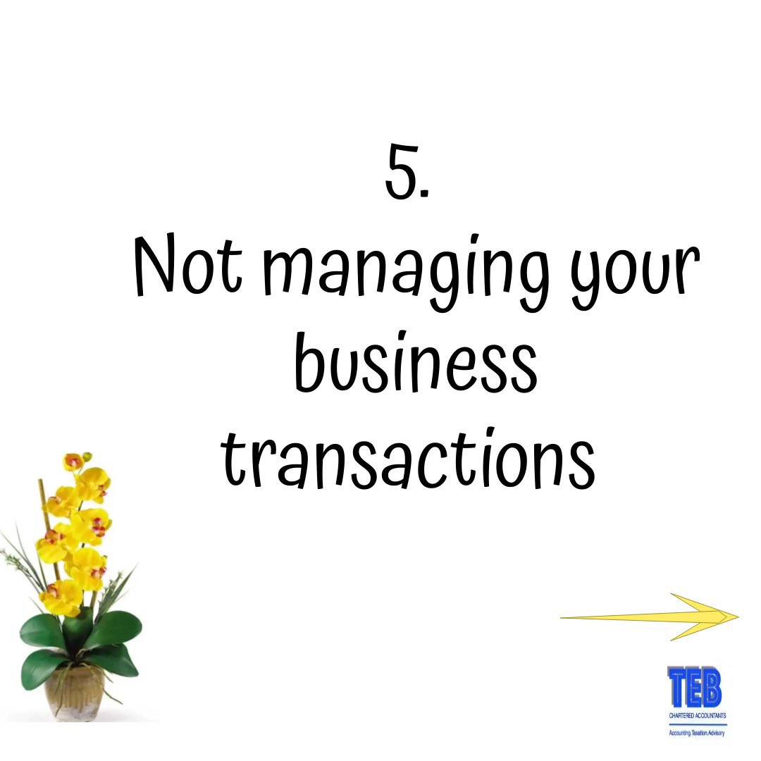 Teb_Accountants's tweet photo. 5. Not managing your transactions 
6. Not reporting and analysing your data
7. Not performing monthly reconciliations 
8. Not hiring a bookkeeper when all the above are just too much for you to handle.

#Entrepreneur #entrepreneurs #SmallBusiness #Accounting https://t.co/tCUxZ7GiO0