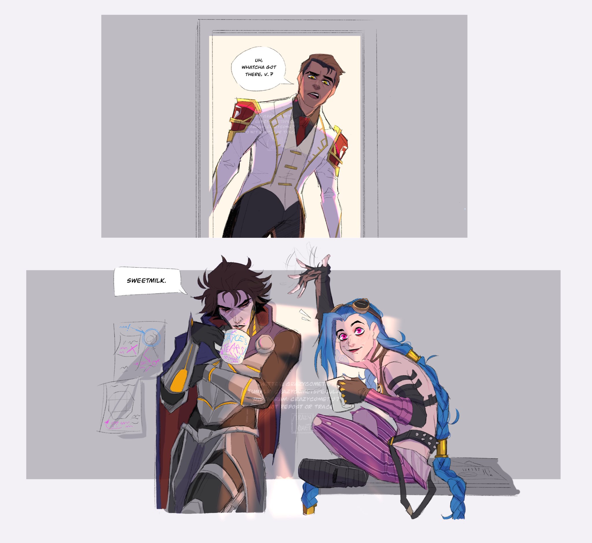 Comet⚡️ on X: They're brainstorming #arcane #viktor #jinx #jayce #fanart # comic #procreate #illustration t.couKC7UEjNWF  X