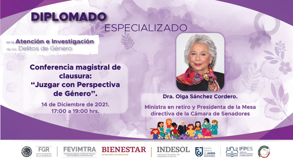 Te esperamos en el diplomado coordinan #Indesol <a href="/bienestarmx/">Bienestar</a> <a href="/FGRMexico/">FGR México</a> <a href="/FiscaliaElecMx/">FiscalíaElectoral_Mex</a> <a href="/IFP_CDMX/">IFPES_CDMX</a> 
Transmisión en vivo en YouTube
Martes 14 de diciembre 17 oras.