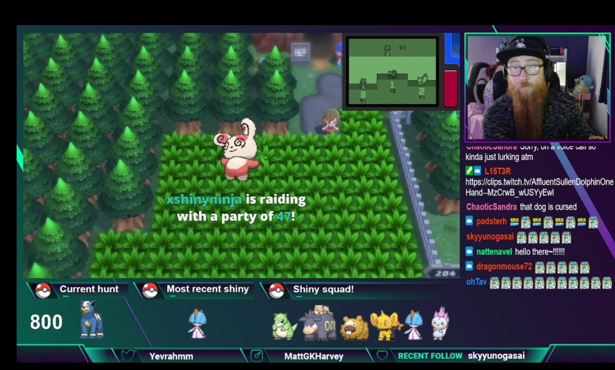 Yevrahmm's tweet photo. What a great stream tonight! Not one, but three shiny ralts, feeling motivated to breed that houndour tomorrow! Big thanks to @xShinyNinja for the raid, I appreciate that so much!

#smallstreamers #PokemonShiningPearl #twitchaffiliate #ShinyPokemon https://t.co/UlBWCvtKZp
