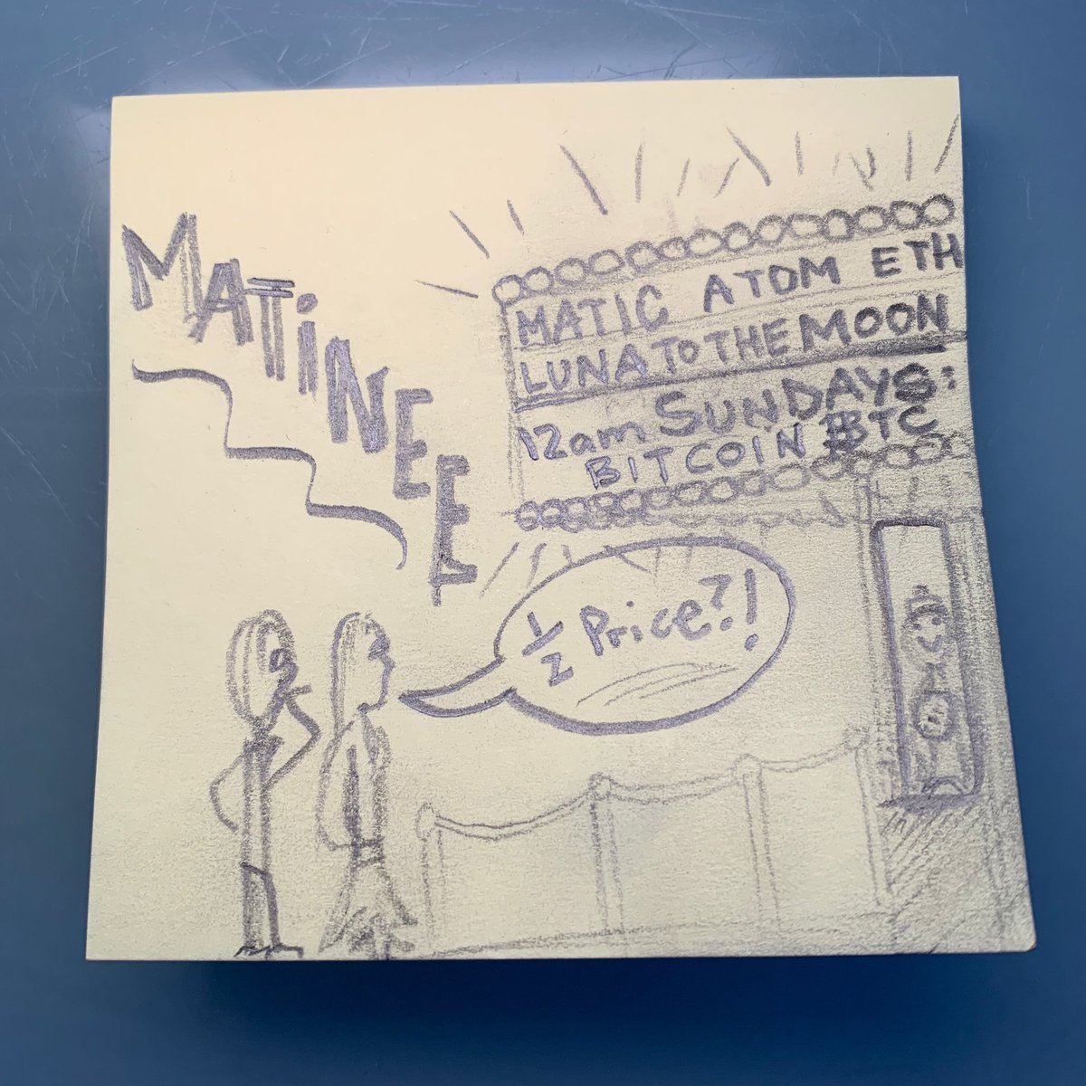 Matinee Prices #matic #atom #eth #btc #cypto #luna #cryptohandstyle #illustration