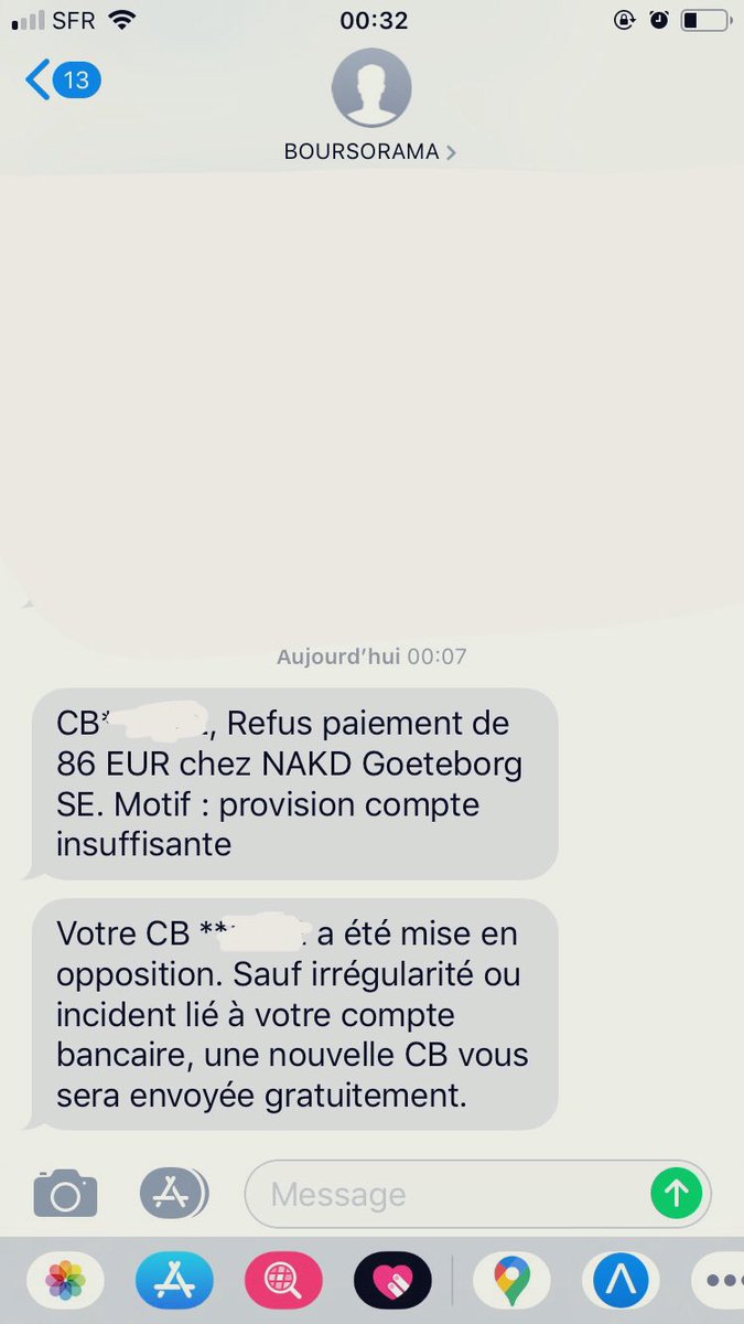 CciliaROCCO1's tweet photo. Mdr je me suis fait pirater ma carte bancaire mais il s’est mangé un refus de paiement.. comme quoi être à découvert ça a du bon finalement.. https://t.co/TUXIfY7yND
