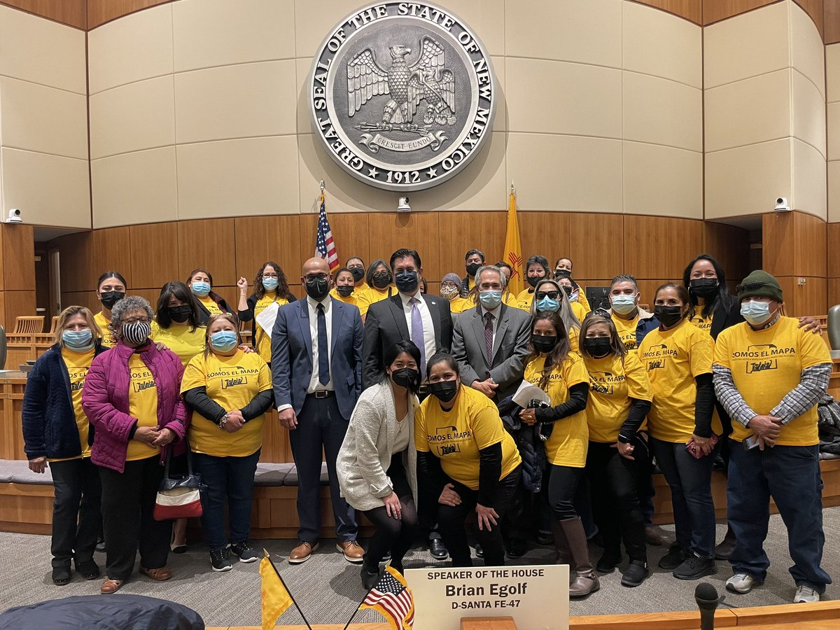 somosaccionnm's tweet photo. Thank you @speakeregolf @JavierForNM @DaymonforNMHD23 for listening to essential workers, Latinos and immigrants in southeastern #NM when advancing new maps #SomosElMapa #NMRedistricting #nmleg #nmpol https://t.co/QsZqWShBJJ
