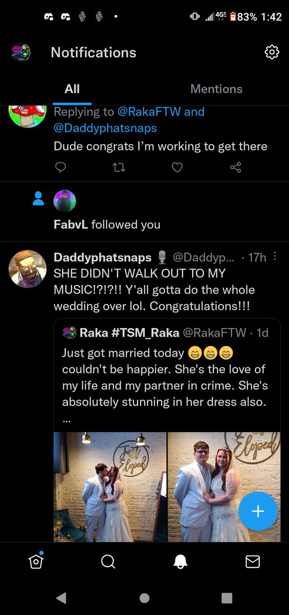 RakaFTW's tweet photo. Is that a follow from the great @FabvLMusic I see on my profile? I've been blessed 😂 https://t.co/loVWHrQvXl