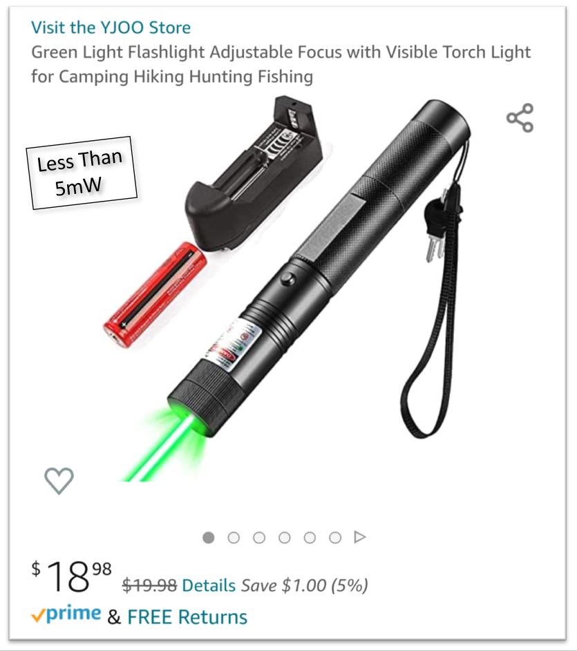 RoseyRainDrops's tweet image. Safety Alert!  This laser is 20x rated Power.
Please require Certification Confirmations for your laser products!  It&apos;s criminal what&apos;s allowed on the platform.
@FDArecalls @AmazonHelp #laser #laserpointer  #laserpointers #lasersafety #madeinchina