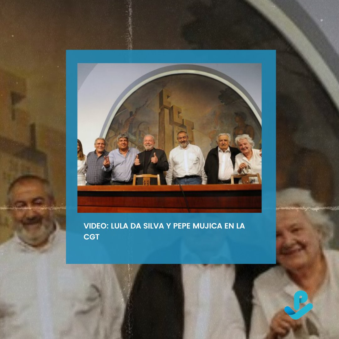 agperonista's tweet photo. Video: Lula Da Silva y Pepe Mujica en la CGT

En una visita histórica, el ex Presidente Brasileño junto al ex Mandatario Uruguayo José “Pepe” Mujica se reunieron en la CGT junto al Secretario General, Pablo Moyano y el resto del Consejo Directivo.

Ver video en Agenda Peronista https://t.co/FAoJhtzseW