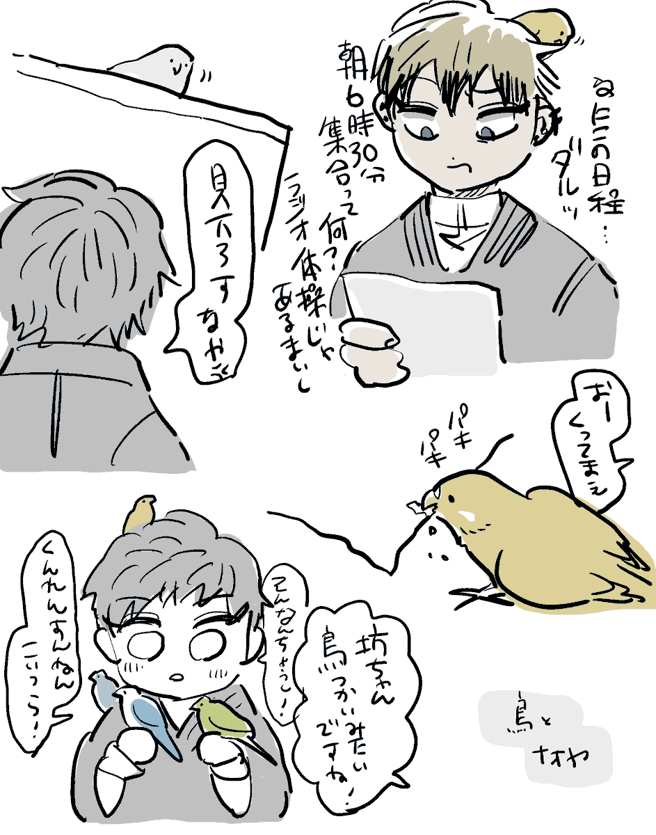 鳥とナオヤ 