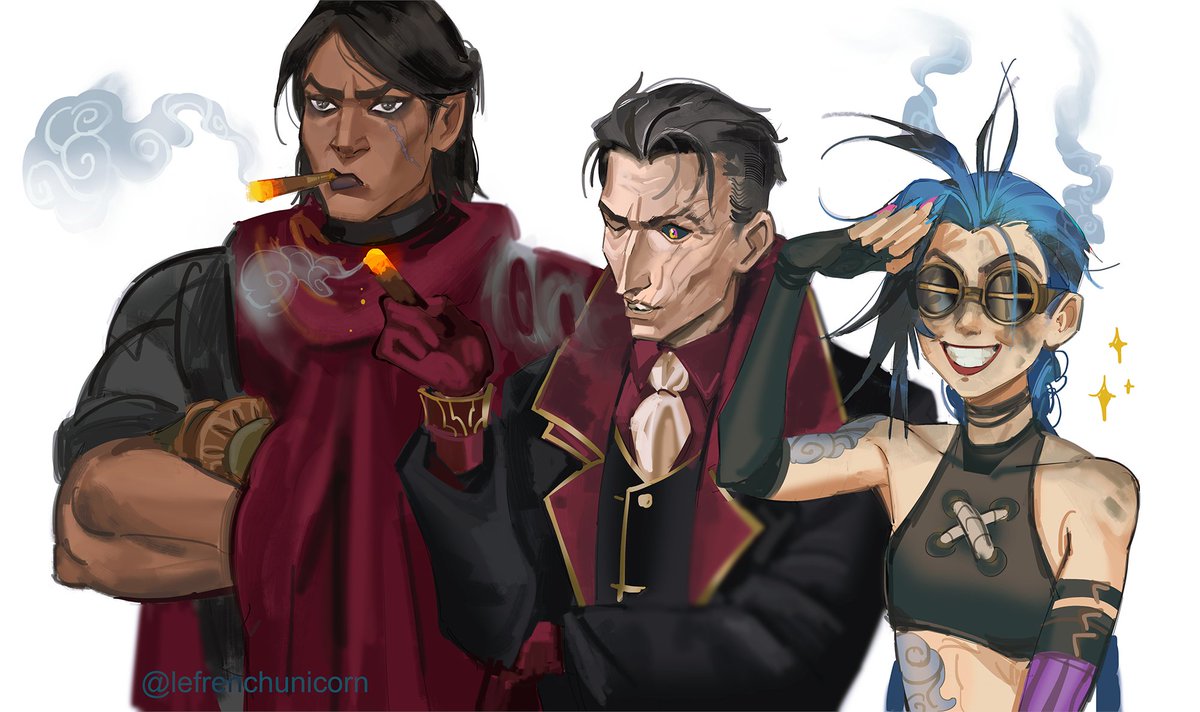 LeFrenchUnicorn's tweet image. smoking team 🚬