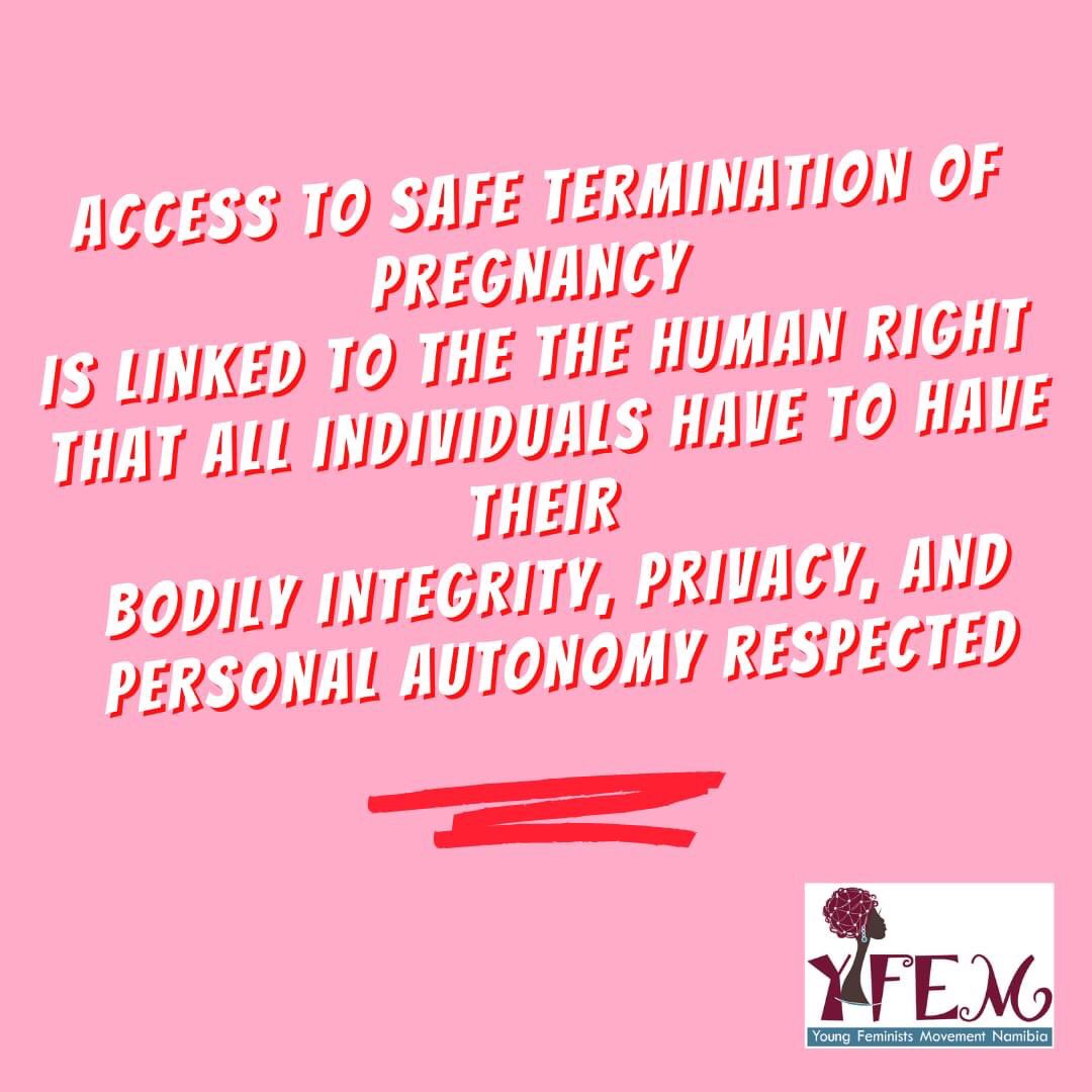 Access to safe termination of pregnancy is about access to a life-saving health care procedure that ALL women and gender diverse persons should have. #SRHR #SRHR4ALL #SRHRisEssential #AbortionIsEssential #AbortionIsHealthcare #legalizeabortionnamibia #abortionrights