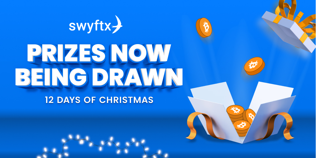 SwyftxAU's tweet image. Swyftx&apos;s 12 Days of Christmas is LIVE! 🎅💥

From now until Sat, 25th Dec we will be drawing the winners of our giveaway daily at 10am AEST &amp;amp; posting them to our website at 11am AEST. 

All winners will be contacted via their Swyftx account, so login to see if you got lucky. 🎁
