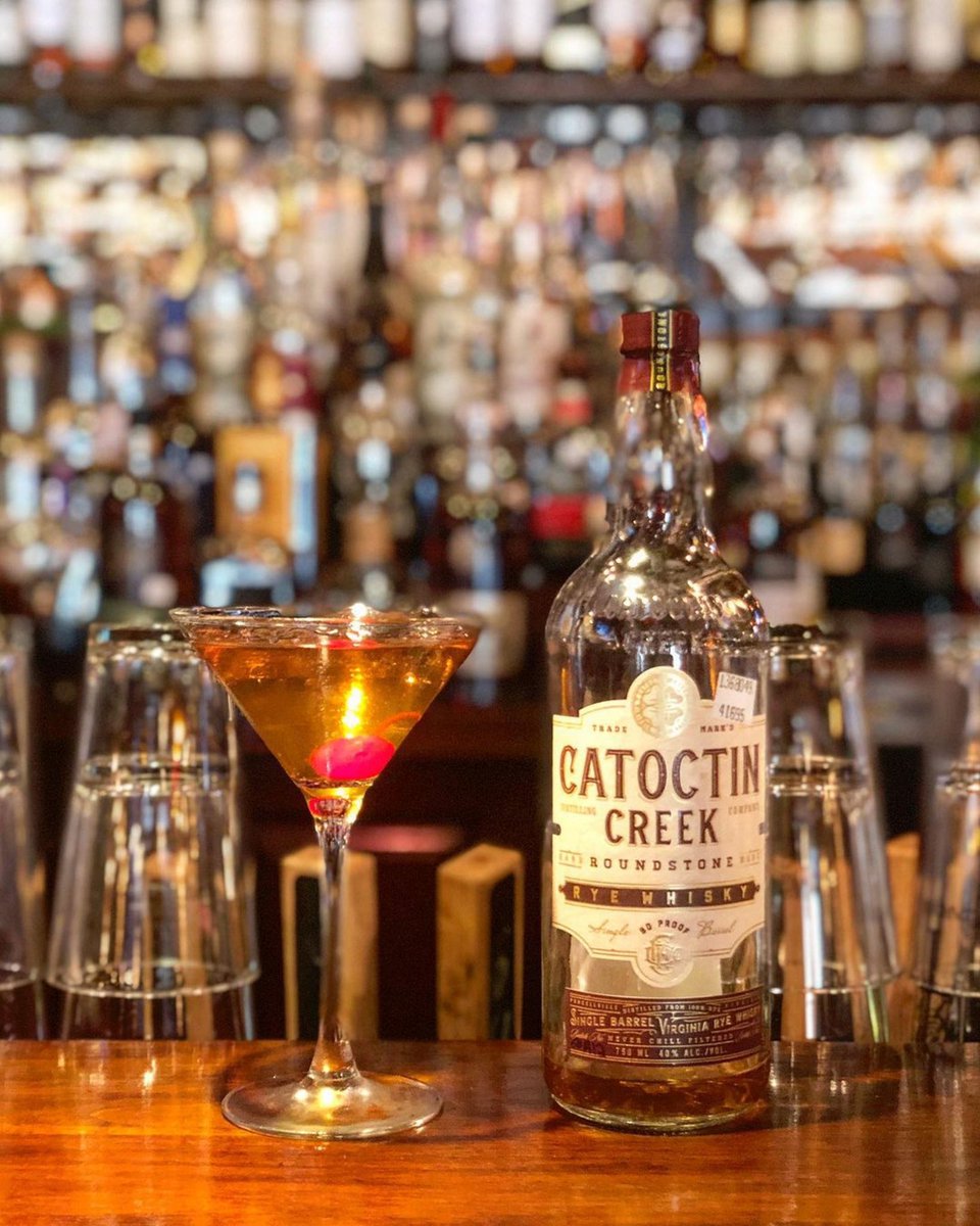 TuscaroraMill's tweet photo. What you need on a Monday. 

“The Catoctann” is @catoctincreek roundstone rye based cherry lovers twist on the legendary cocktail opting out the sweet vermouth for @luxardoofficial, 🍒 bitters instead of traditional bitters. 

https://t.co/6TpngcvasF

📸: johnnyccdc https://t.co/5QYrSinQDC