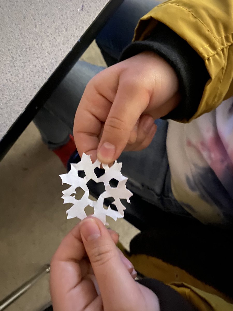 6th Grade Art Club also made some #PaperSnowFlakes ❄️