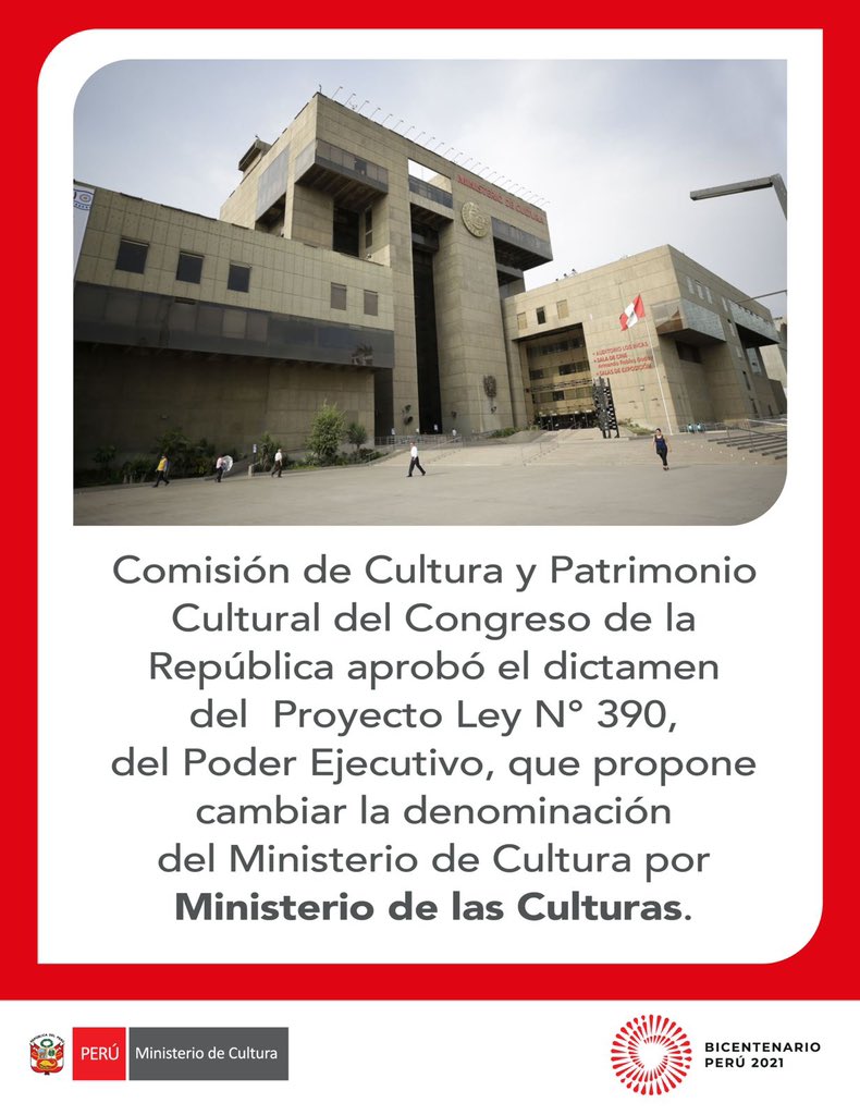 MINISTERIO DE CULTURA