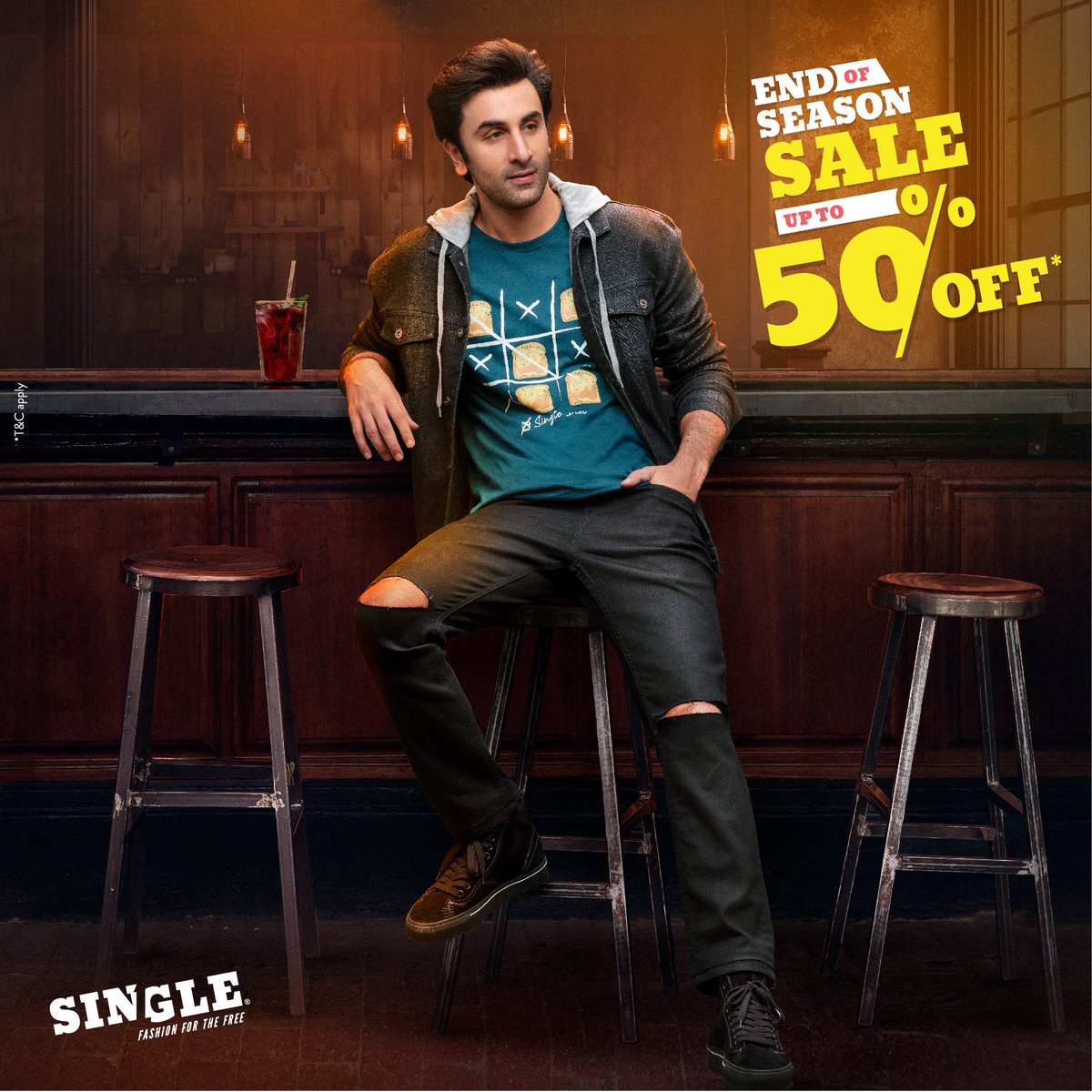 StyledBySingle's tweet photo. Cross all your Plans for New Year, with the hottest tees and Slim fit jackets! Shop at the Explosive End of Season Sale. Up to 50% Off!
Shop here ππhttps://t.co/344yymNq5p
#RanbirKapoor #StyledbySingle #EOSS #EndOfSeasonSale #SaleAlert https://t.co/oDTgffStQ5