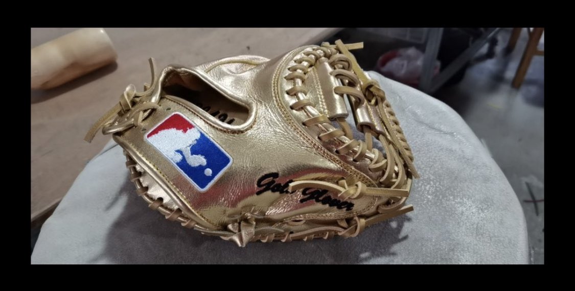 One hard-working individual that encompasses all the words that fit the meaning of a Field General will be rewarded with this GOLD training mitt at the end of this month. #FieldGeneral 
<a href="/DreamGloveCo/">Dream Glove Company</a>