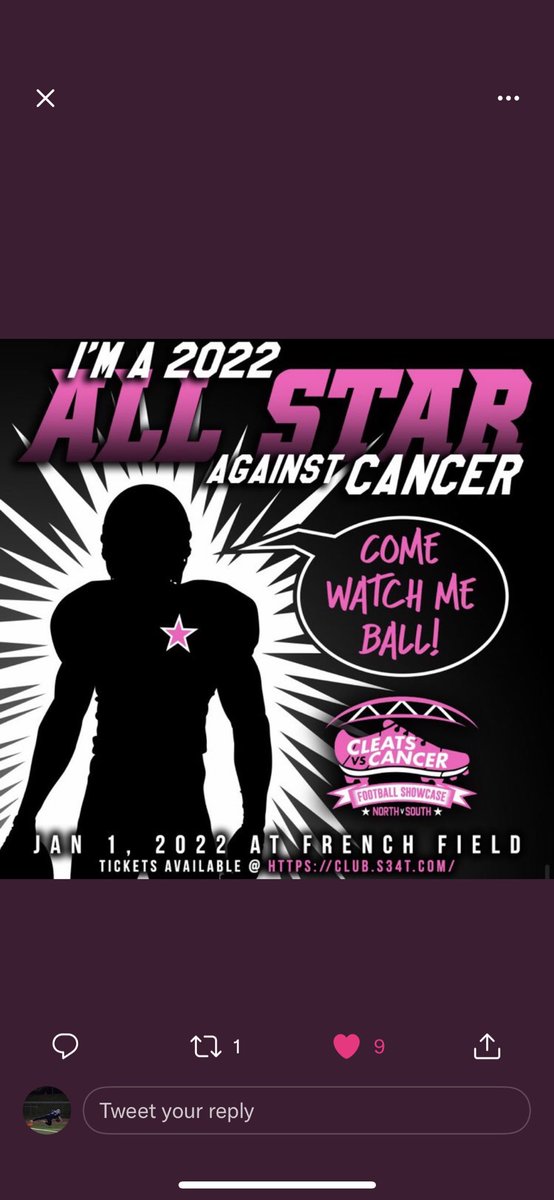 dylanriordan_'s tweet photo. So thankful to be playing in the 2022 Cleats vs Cancer game 
@CleatsV https://t.co/Auv5Cd2kMo