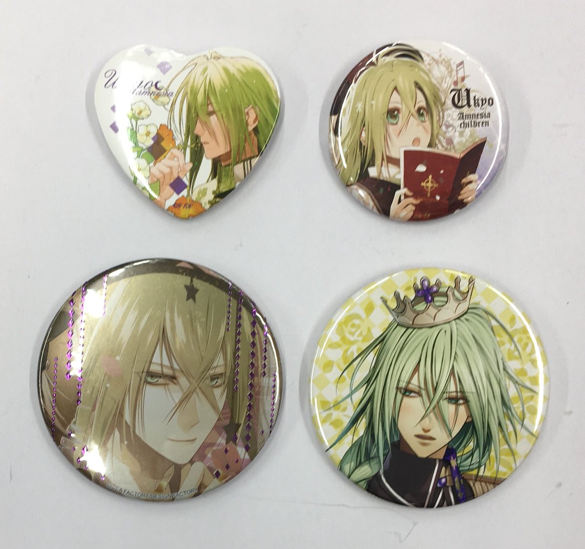 AMNESIA　ウキョウ　サイン　缶バッジ 入荷情報】 ｢#AMNESIA｣#ウキョウ さんの缶バッジが入荷しております