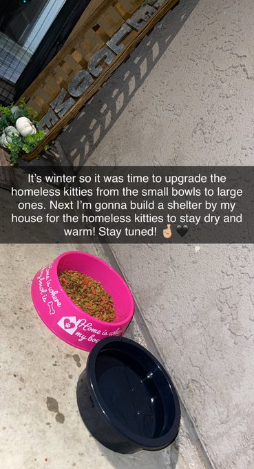 Be extra nice to the homeless this winter it&rsquo;s super cold and there&rsquo;s a big storm coming!! https://t