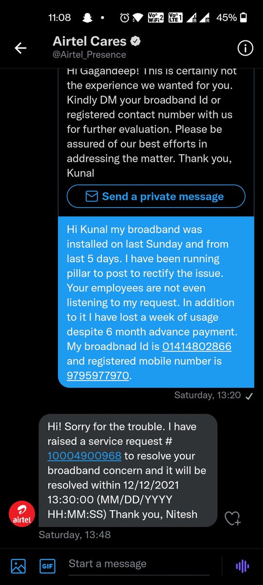 banarasi_saand's tweet image. It seems the cognisance of @DoT_India is also not important for @airtelindia @Airtel_Presence you guys are literally not interested in providing customer service. #worstserviceprovider #Airtel

@TRAI 
@DoT_India 
@jagograhakjago