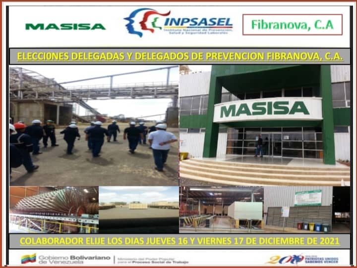 j_mendoza77's tweet photo. @titan2570 @trabmasisavzla @Masisa_Chile @Masisa_Vzla @zoca92 @MinTrabajoVE @GeresatAnz @Inpsasel_vzla @Watcher_Ven @DiarioPrimicia @CorreodelCaroni @PableOstos @ONU_derechos @OITAmericas @XHNews @CNNEE @teleSURtv Los trabajadores de Masisa venezuela deciden ir a elecciones de los delegados de prevención por su mejora en las condiciones de trabajo en materia de seguridad y salud laboral jueves 16 y viernes 17 de diciembre ejerciendo su Autonomía #EsSalud #EsVida #PorUnProgramaDeSalud https://t.co/Ggf2g5dbSc