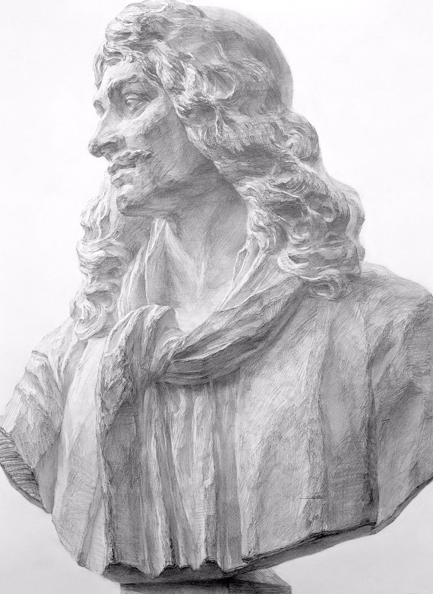 希少　デッサン　石膏像 モリエール　特大 御茶の水美術学院 on X: 