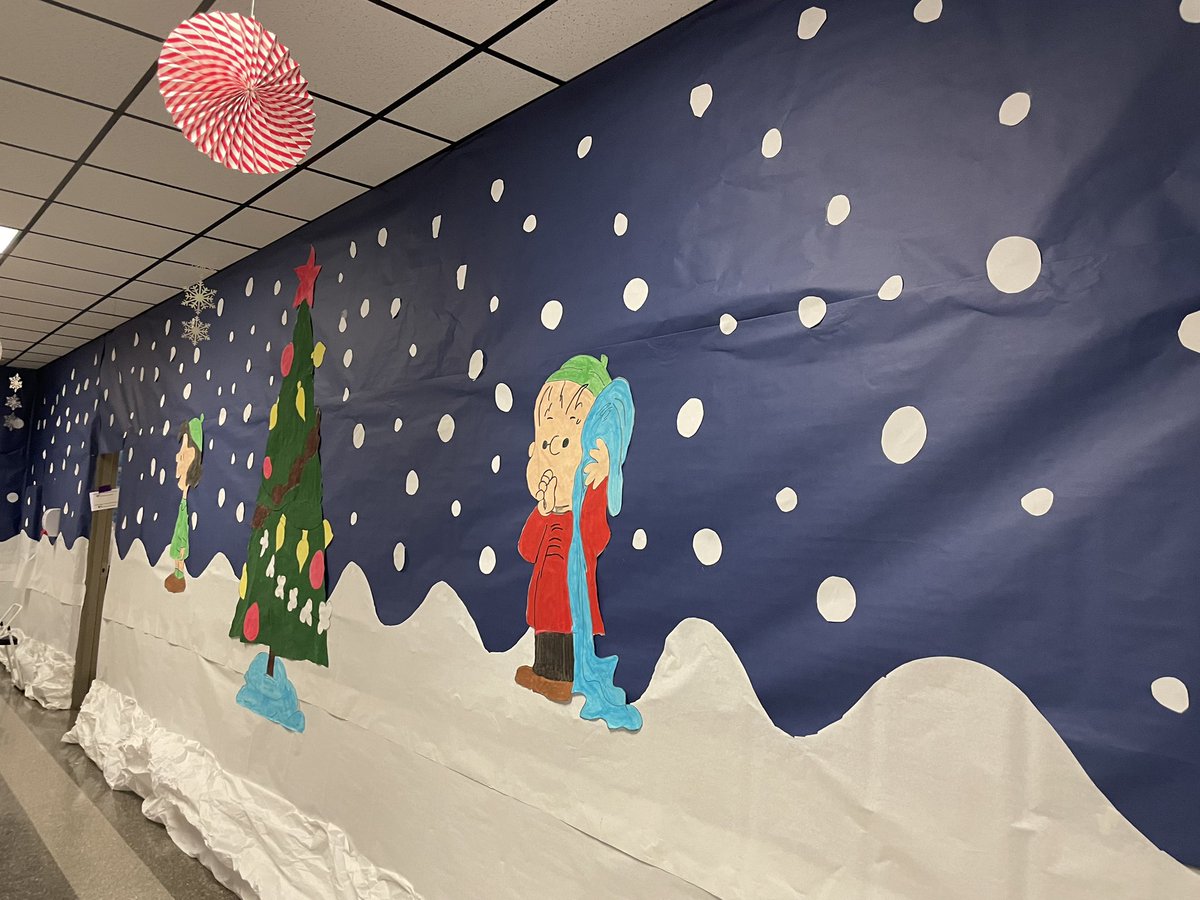 whitaker_am's tweet photo. “A Charlie Brown’s Christmas” by 4th grade at Benny Bills! I love our annual school-wide transformation! ❄️ https://t.co/InIhIN8hfs