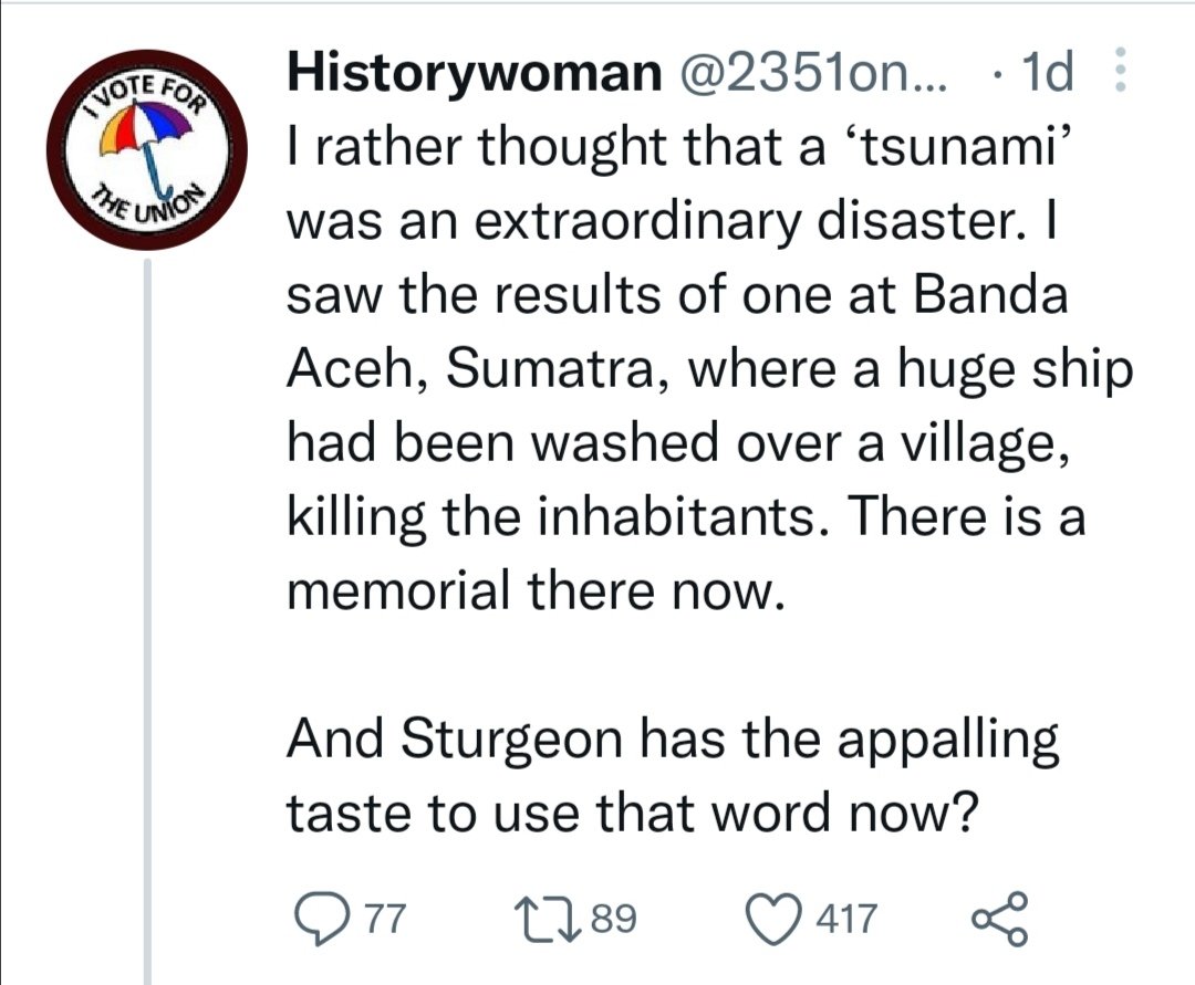Balr0g's tweet photo. @elrick1 Maybe Nicola Sturgeon got the idea from "Historywoman"... oh wait... she disapproves of the use of that word. https://t.co/K44y2zr8NB