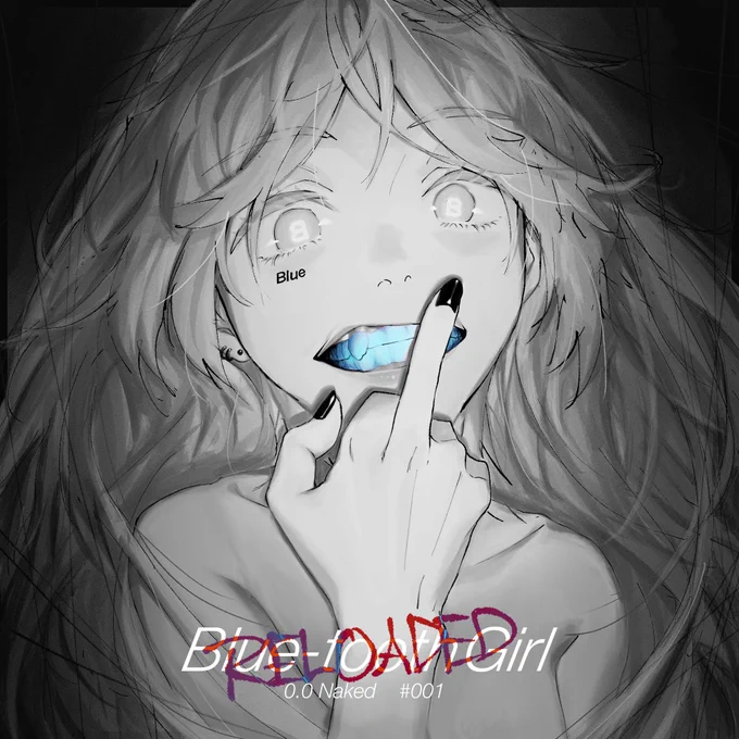 Blue-tooth Girl "RELOADED"
#OC #創作イラスト 