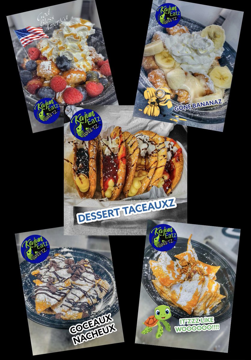 EatzKajun's tweet photo. 📍 Kajuneatz &amp; KajuneatzSweetz 
*️⃣ @kajuneatz @kajuneatzsweetz
#️⃣ #Kajuneatz #kajuneatzsweetz 
📲https://t.co/iQM7W4f8Ss
👅What’s your favorite here?⁠
👇Tag someone you want to eat here with!

Check us out on WAITR, Instagram, Snapchat, Twitter, tiktok, YouTube https://t.co/oNTdNiMovs