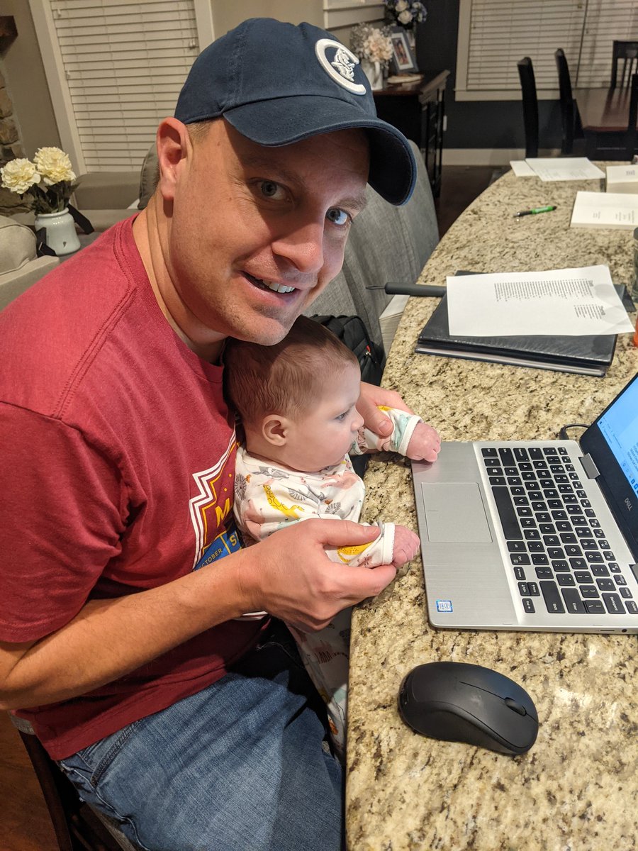 Quotes, Spray programs, Christmas cards, Excel sheets, TPS reports...at 4 months old she does it all!!

#OfficeSpace #WorkingBaby #BabyLaborLaws
#DaddysLittleHelper #DontPukeOnTheKeyboard