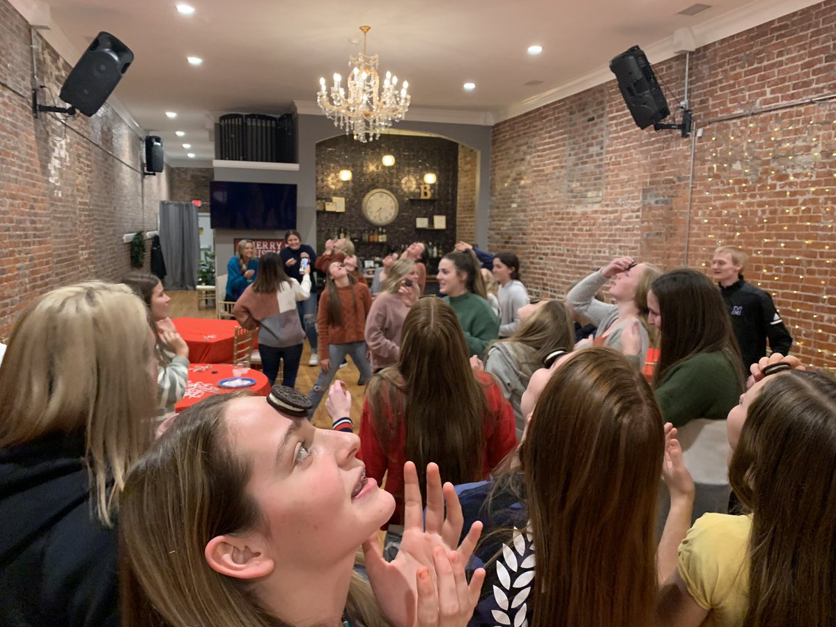 Lady Artesian Basketball celebrate Christmas tonight! Dinner, games, karaoke and secret Santa gift exchange!! Great night, great group of young ladies!! Former player Natalie Urban delivered a great message to the team as well.