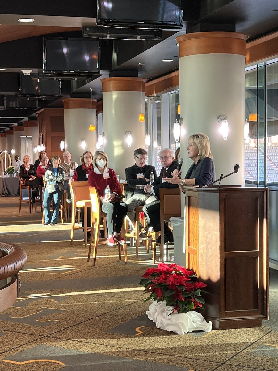 DondePlowman's tweet photo. Honored to celebrate the holiday season with our UT Retirees today. The path they paved for others to follow demonstrates their thoughtful commitment and dedication to @UTKnoxville! Loved welcoming them back to Rocky Top! https://t.co/wzso3IeL9m