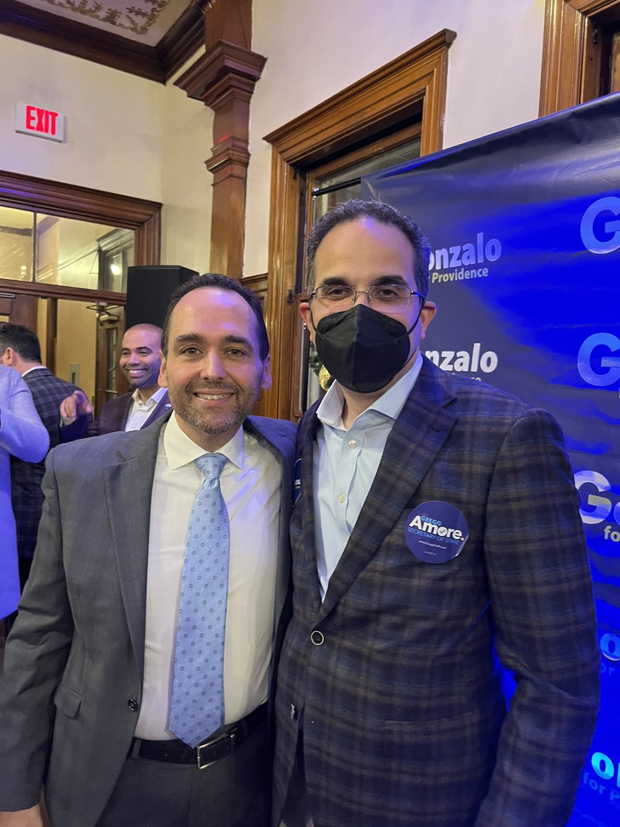 Proud today to support Gonzalo Cuervo to be the next Mayor of Providence!  @gonzaloque has the vision, wisdom and humility that Providence needs at this unique moment in history. Proud to call him my friend and look forward to calling him Mayor! #believeinprovidence