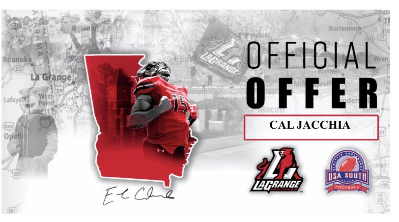 calvin (@caljacchia) on Twitter photo After a great talk with <a href="/CoachKendallTod/">Coach Kendall Todd</a> I am blessed to receive my first offer from Lagrange College! <a href="/coach_mccarter/">Thomas McCarter</a> <a href="/coachtroymorris/">Troy Morris</a> <a href="/RecruitGeorgia/">Recruit Georgia</a> After a great talk with <a href="/CoachKendallTod/">Coach Kendall Todd</a> I am blessed to receive my first offer from Lagrange College! <a href="/coach_mccarter/">Thomas McCarter</a> <a href="/coachtroymorris/">Troy Morris</a> <a href="/RecruitGeorgia/">Recruit Georgia</a>