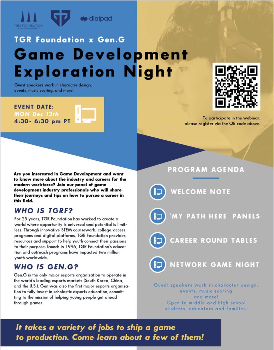 Incredibly informative &amp; engaging dialogue about careers in eSports &amp; game development thanks to <a href="/GenG/">Gen.G Esports</a> #Dialpad <a href="/TGRFound/">TGR Foundation</a> #PathwaysForward