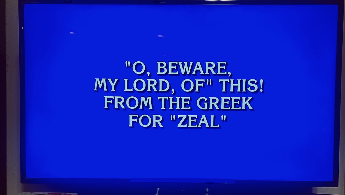 When you see this on Jeopardy the day you give an Othello exam 🏆 #APCherubs