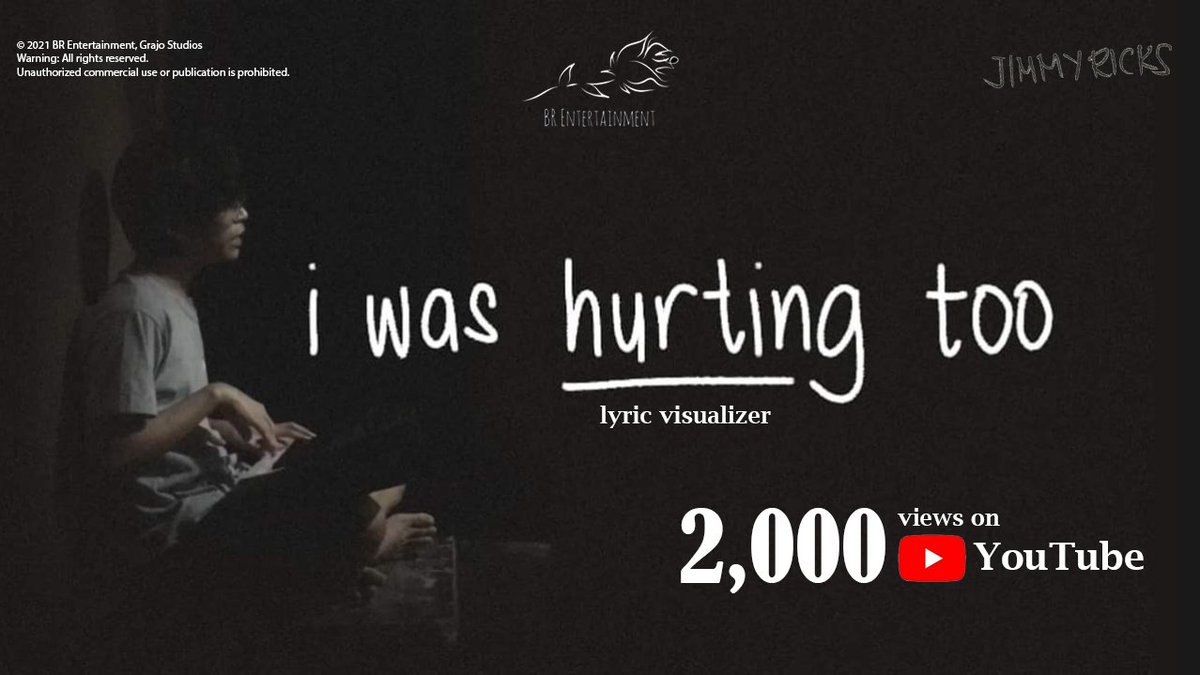 br_ent_official's tweet photo. Jimmy Ricks 'i was hurting too' L/V HITS 2,000 VIEWS @Youtube
Thank you so much!

i was hurting too (Lyric Visualizer) 
🎥 https://t.co/xVLqScbx46 https://t.co/6yZNmS5UtQ