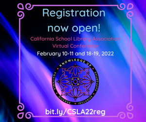 jane_librarian's tweet photo. Mark your calendar &amp; register now for California School Library Association's virtual conference &amp; Digital Citizenship Summit w/ great #PD for ALL educators https://t.co/GxmUVPt0KW #4csla #KnowledgeUp #SchoolLibrary #TLChat #ISTELibs #FutureReadyLibs https://t.co/BjkXIwUXDN