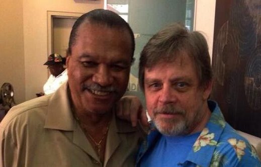 Beautiful picture of @HamillHimself and #BillyDeeWilliams 😍😍💙💙
