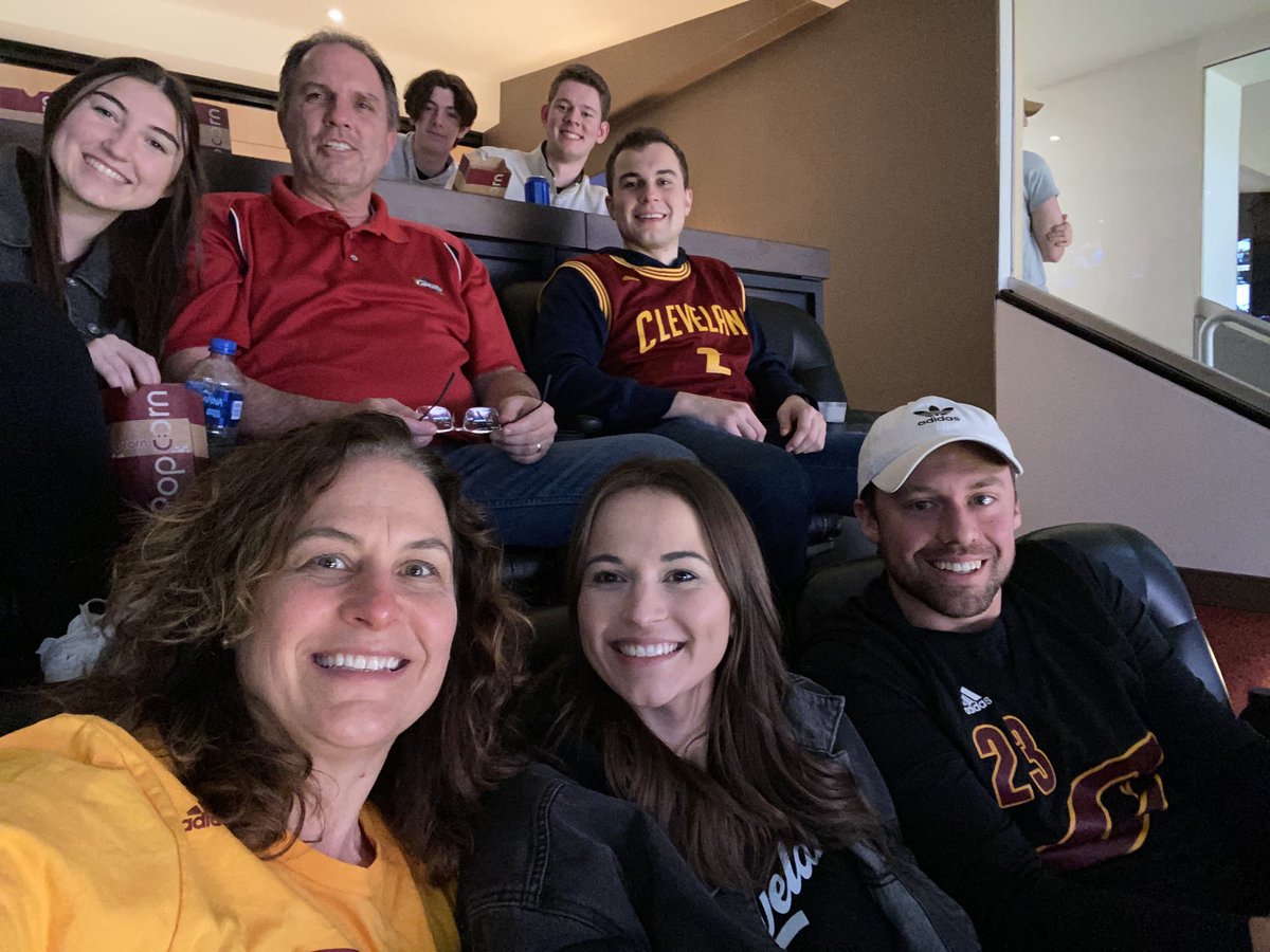 First Cavs game for the fam this season! Cavs Win!