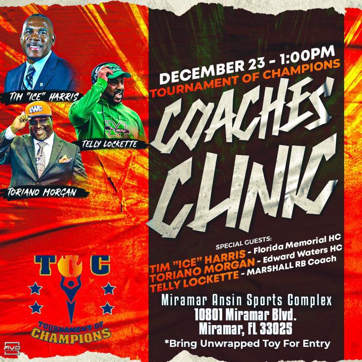 Tournament of Champions, INC. (@wesleygfrater) on Twitter photo <a href="/Coach_Stork/">Nitron Stork</a> <a href="/Coachgcox/">Coach Cox</a> <a href="/GoFmuLions/">FMU Lions Athletics</a> <a href="/TellyLockette/">Telly Lockette</a> <a href="/Toriano81/">Toriano J. Morgan</a> <a href="/Coach_IceHarris/">Tim "Ice" Harris</a> <a href="/CoachPJCooney/">Patrick J Cooney</a> <a href="/miamiedison_fb/">Miami Edison Football</a> @StranFootball <a href="/FAMU_FB/">Florida A&M Football 🏈</a> <a href="/Dillard_DHS/">Dillard High School Football</a> <a href="/Dwight_XOS/">Dwight Thomas - Catapult Sports</a> <a href="/HeraldSports/">Miami Herald Sports</a> <a href="/EWU_Athletics/">Edward Waters Athletics</a> <a href="/GoFmuLions/">FMU Lions Athletics</a> <a href="/JTWilcoxSports/">J.T. Wilcox</a> <a href="/STU_Athletics/">STU Athletics</a> <a href="/TOCSPORTS/">TOC, INC.</a> <a href="/Sentinel_Sports/">Sun Sentinel Sports</a> <a href="/Coach_Stork/">Nitron Stork</a> <a href="/Coachgcox/">Coach Cox</a> <a href="/GoFmuLions/">FMU Lions Athletics</a> <a href="/TellyLockette/">Telly Lockette</a> <a href="/Toriano81/">Toriano J. Morgan</a> <a href="/Coach_IceHarris/">Tim "Ice" Harris</a> <a href="/CoachPJCooney/">Patrick J Cooney</a> <a href="/miamiedison_fb/">Miami Edison Football</a> @StranFootball <a href="/FAMU_FB/">Florida A&M Football 🏈</a> <a href="/Dillard_DHS/">Dillard High School Football</a> <a href="/Dwight_XOS/">Dwight Thomas - Catapult Sports</a> <a href="/HeraldSports/">Miami Herald Sports</a> <a href="/EWU_Athletics/">Edward Waters Athletics</a> <a href="/GoFmuLions/">FMU Lions Athletics</a> <a href="/JTWilcoxSports/">J.T. Wilcox</a> <a href="/STU_Athletics/">STU Athletics</a> <a href="/TOCSPORTS/">TOC, INC.</a> <a href="/Sentinel_Sports/">Sun Sentinel Sports</a>