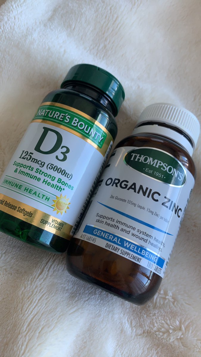 FYI: Vitamin D and Zinc are part of my daily routine before the Omicron variant comes to visit.  #Omicron
