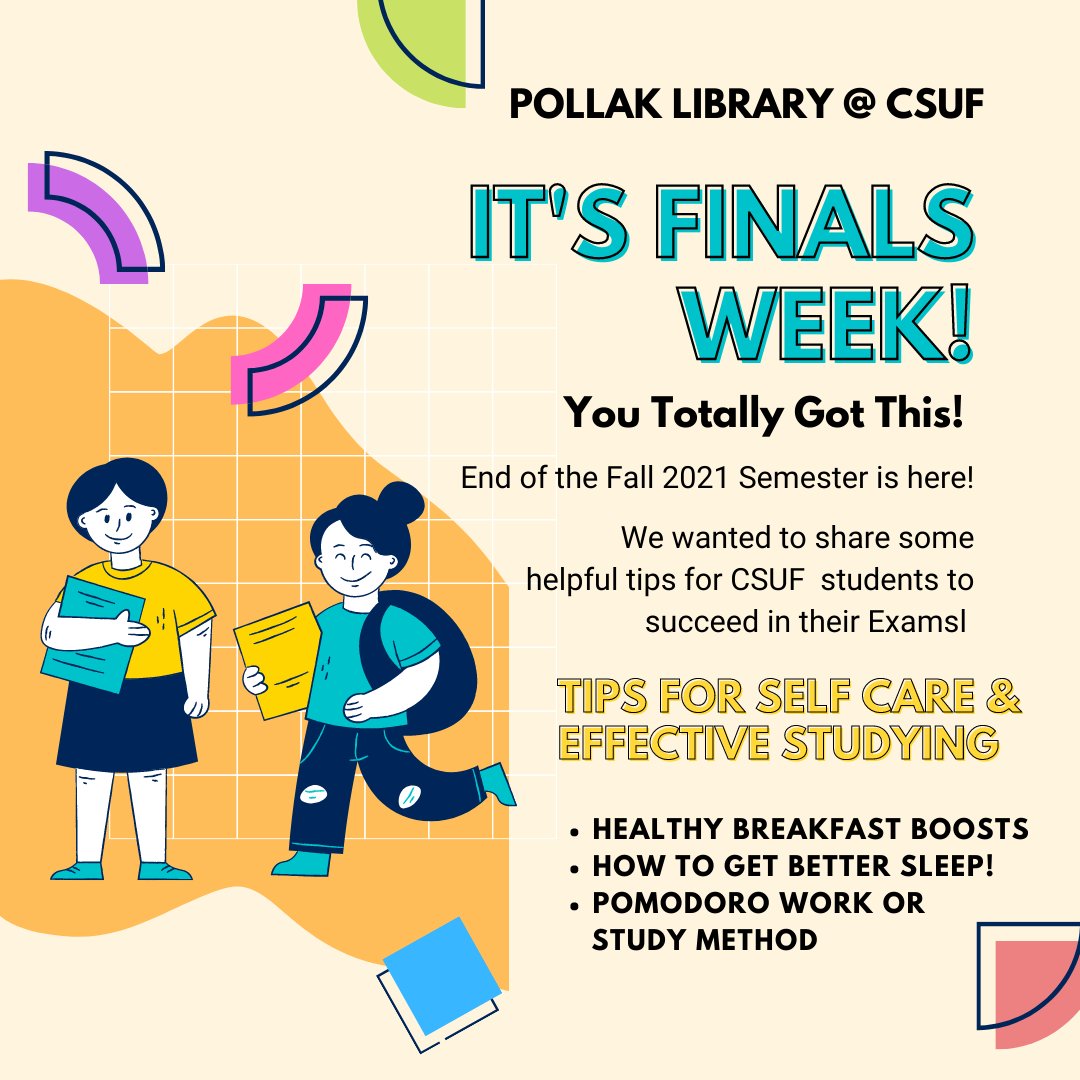 Csuf Finals Schedule Fall 2022 Csuf Pollak Library (@Pollaklibrary) / Twitter