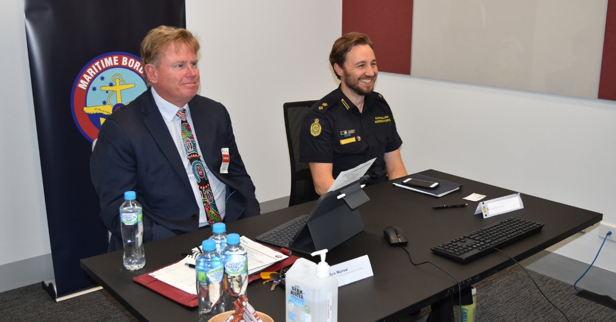AusBorderForce's tweet photo. Meetings like this are a great opportunity to share operational experience, establish relationships, discuss civil maritime issues with regional countries, and build #StrongBordersTogether https://t.co/WwzkK0PCIW