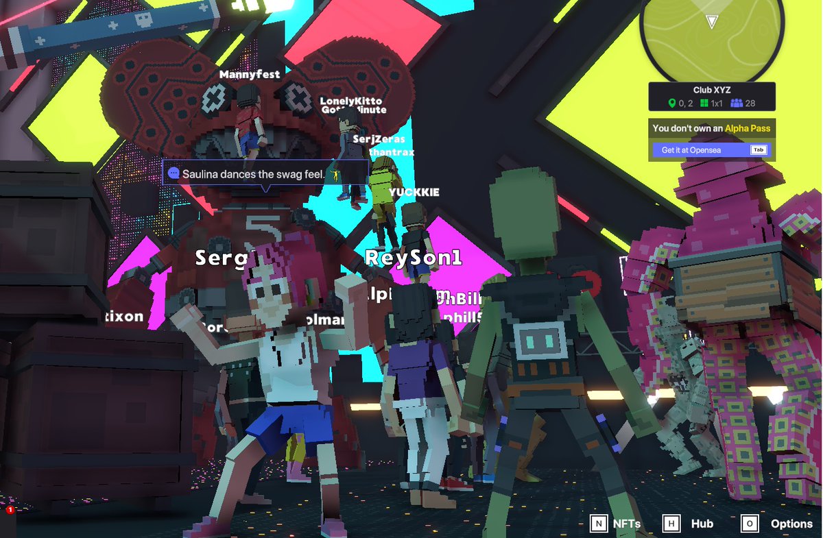 SaulinaW's tweet photo. @TheSandboxGame @deadmau5 Chilling with robot @deadmau5 at the @TheSandboxGame https://t.co/TCRscnVhZ4