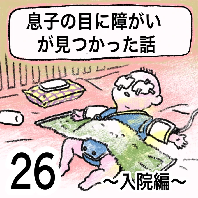 息子の目に障害が見つかった話(26)   1/2
投稿形式戻しました🙄

#先天性白内障 #弱視  #漫画が読めるハッシュタグ 