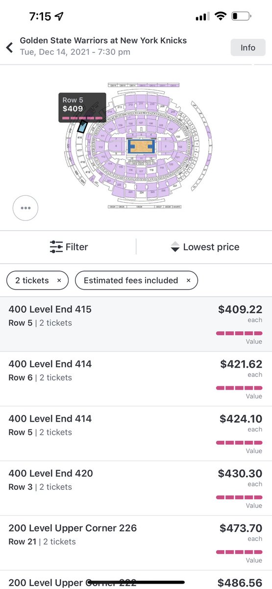 $410 to watch Steph break the record sitting with Harambe