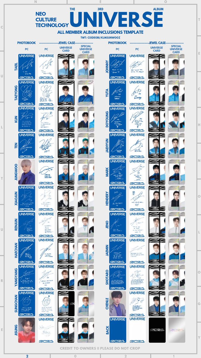 update: 엔시티 2021 포카 리스트 교환 NCT 2021 [UNIVERSE] OT21 ALL