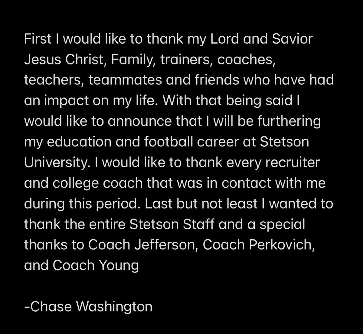 C_Dub97's tweet image. 100% Committed 🎩🎩🎩
#GOHATTERS #HA22ERS
@MrSpeakLife 
@CoachJJPerk 
@coachbkyoung 
@StetsonFootball 
@CoachMaloneFB 
@Mhoward38